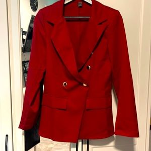 Womans small to medium blazer sexy waist line w/ shoulder pads